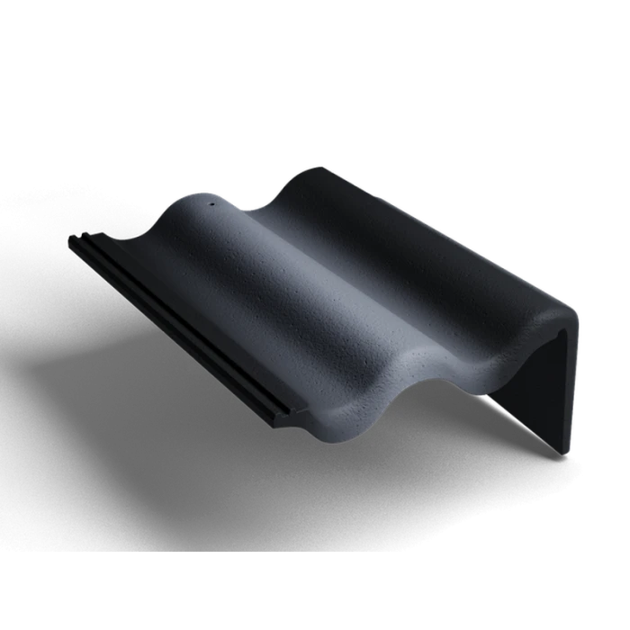 Боковая правая черепица Antik Графит Kriastak