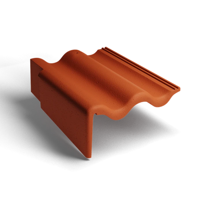 Боковая левая черепица Classic Кирпично-красный Kriastak